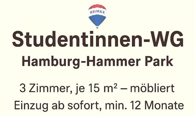 Etagenwohnung Hamburg Borgfelde - 1 Zimmer, 15 m&sup2;, 950&euro; | Angebot:26384171