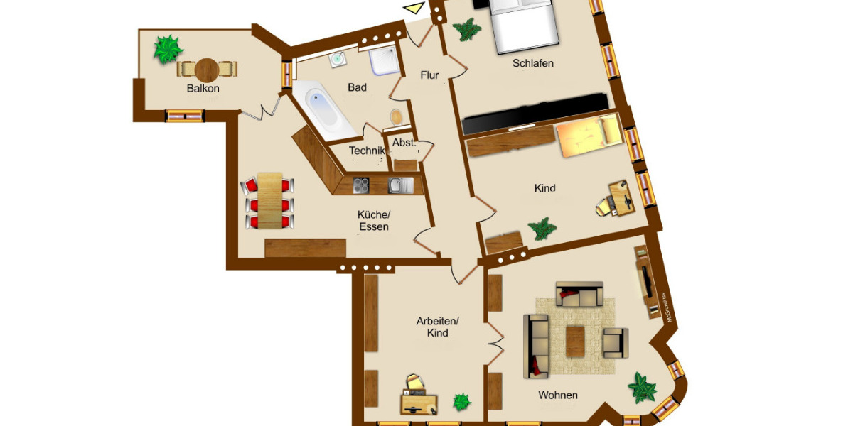 Dachgeschoßwohnung Magdeburg - 4 Zimmer, 134 m&sup2;, 1.229&euro; | Angebot:25510421