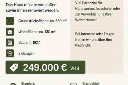 Haus Preußisch Oldendorf - 4 Zimmer, 130 m&sup2;, 249.000&euro; | Angebot:26869958