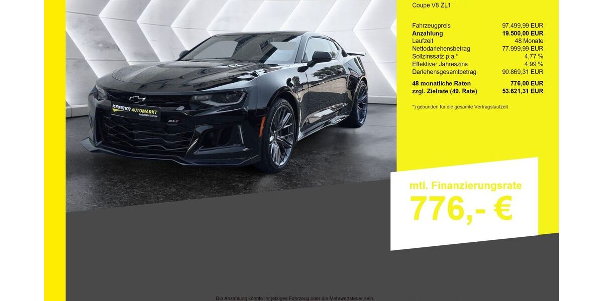 Chevrolet Camaro 1.100 km 97.500 &euro; Berlin-Französisch Buchholz 13127