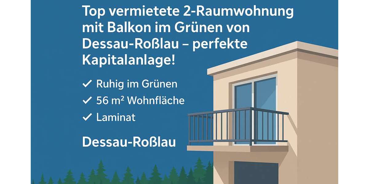 Etagenwohnung Dessau-Roßlau Roßlau - 2 Zimmer, 57 m&sup2;, 38.900&euro; | Angebot:25809406
