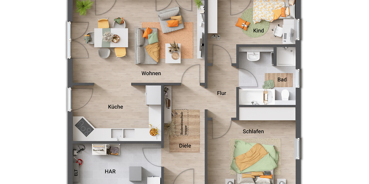 Bungalow Stadtilm - 3 Zimmer, 90 m&sup2;, 306.419&euro; | Angebot:25748823