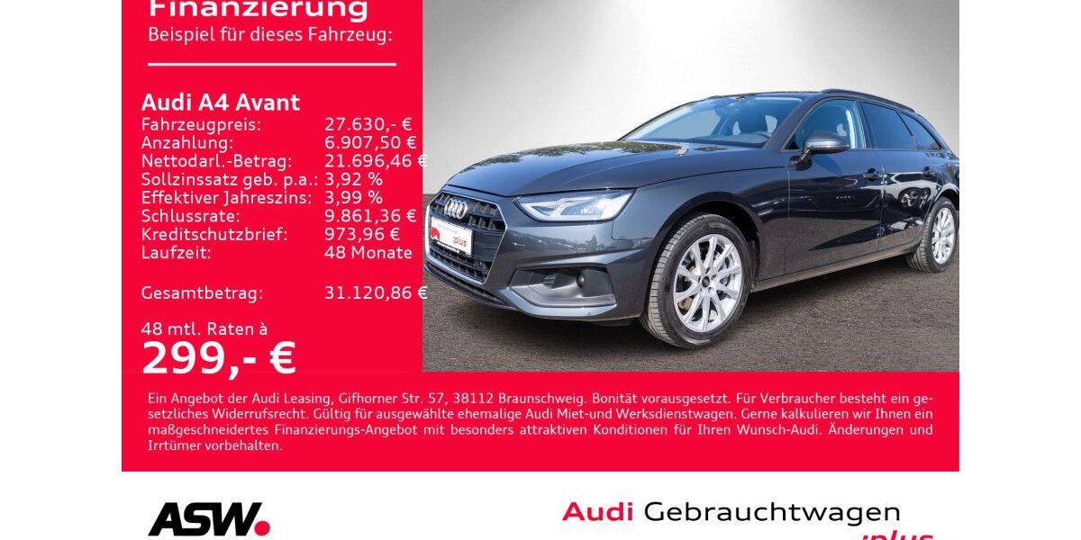 Audi A4 52.700 km 27.630 &euro; Heilbronn 74074