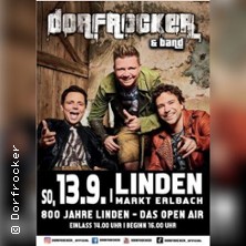 800 Jahre Linden - Das Open Air 13.09.2026 Schießhaus Linden