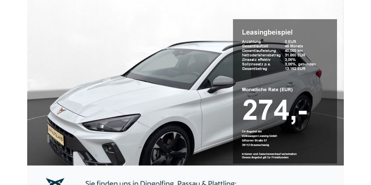 Cupra Leon 24.537 km 31.860 &euro; Passau 94036