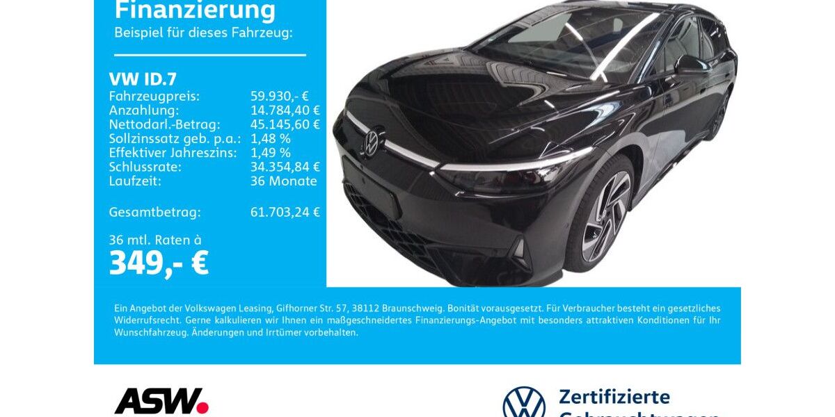 VW ID.7 10.200 km 59.930 € Neckarsulm 74172