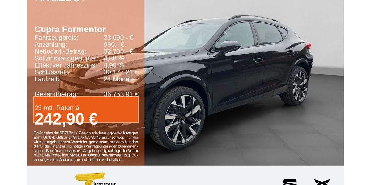 Cupra Formentor 1.499 km 33.690 &euro; Plettenberg 58840