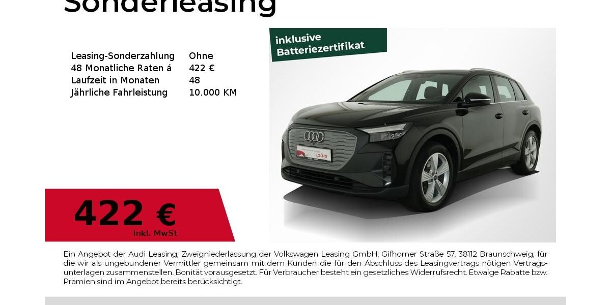 Audi Q4 e-tron 34.200 km 26.880 &euro; Nürnberg 90441