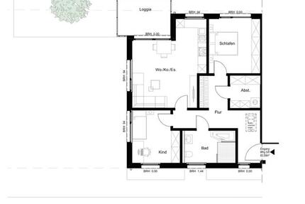 3 Zimmer Wohnung mit Loggia–Erstbezug-Hörstel-Bevergern mit WBS! zimmer