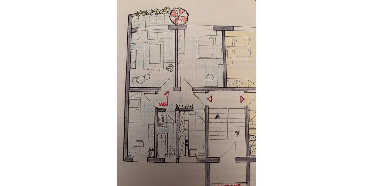 Etagenwohnung Bad Frankenhausen/Kyffhäuser Kyffhäuser - 3 Zimmer, 60 m&sup2;, 350&euro; | Angebot:21571802