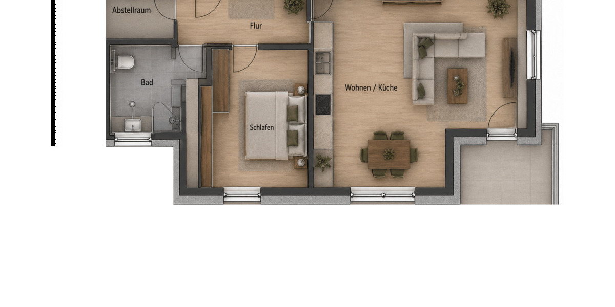 Etagenwohnung Welver Meyerich - 2 Zimmer, 74 m&sup2;, 291.900&euro; | Angebot:26835250