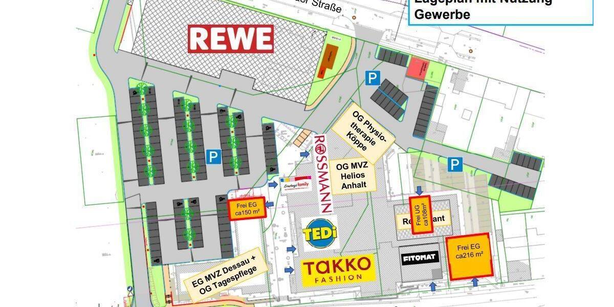 Gewerbeobjekt Dessau-Roßlau Roßlau - 1 Zimmer, 260 m&sup2;, 1.857&euro; | Angebot:26080613