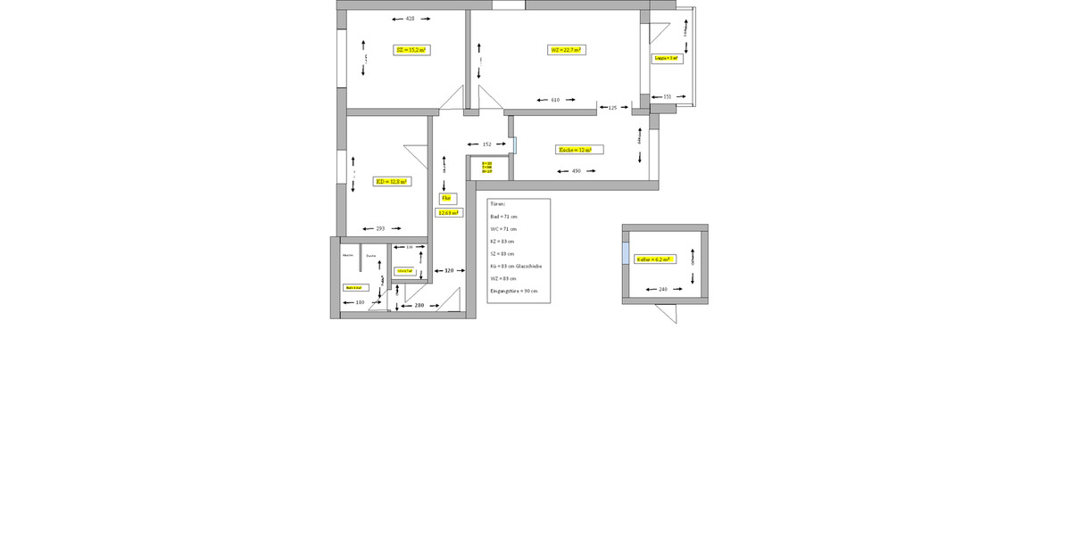 Etagenwohnung Ergolding - 3 Zimmer, 84 m&sup2;, 333.000&euro; | Angebot:25550950