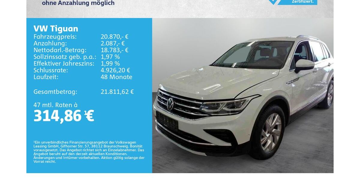VW Tiguan 178.500 km 20.870 &euro; Kreuzwertheim 97892