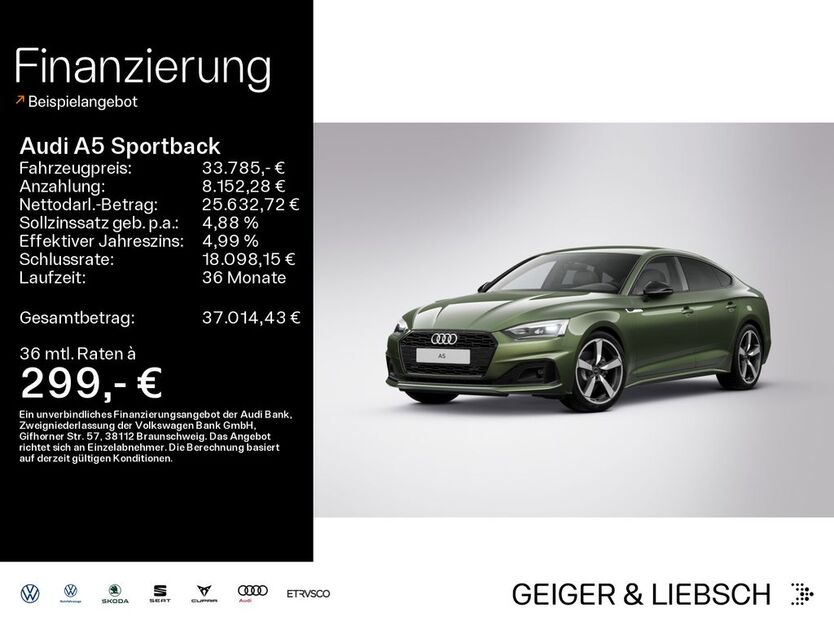 Audi A5 44.675 km 33.285 € Linsengericht 63589