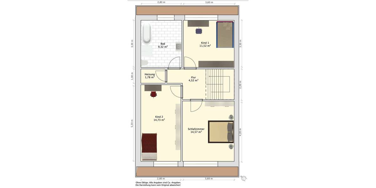 Reihenmittelhaus Wilhelmshaven Heppens - 4 Zimmer, 109 m&sup2;, 219.000&euro; | Angebot:26834384