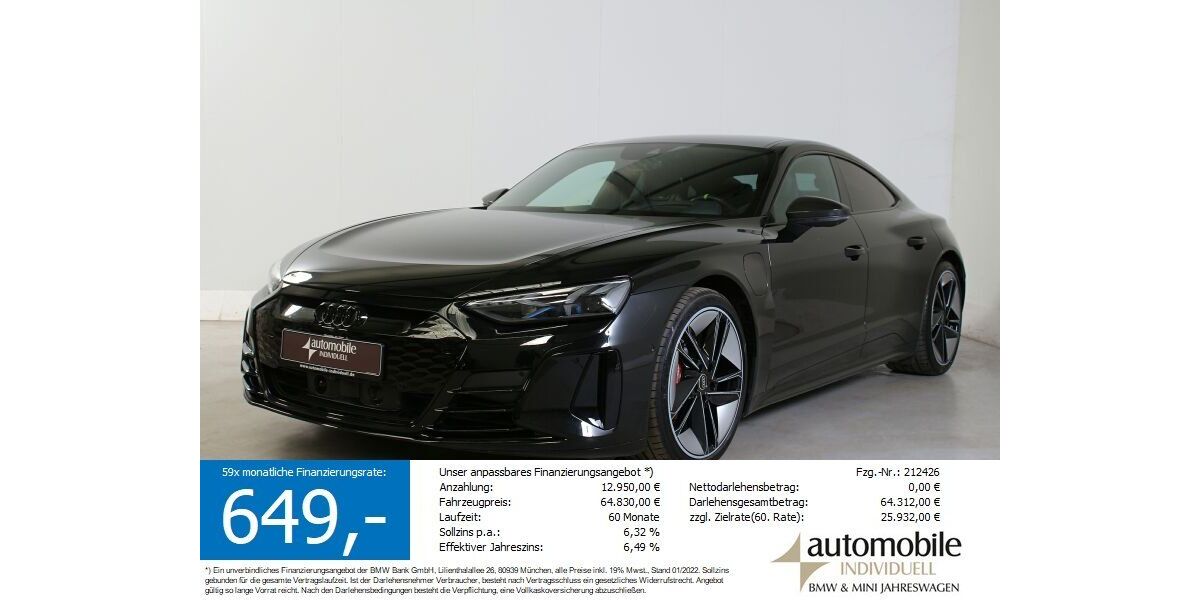 Audi e-tron GT 22.800 km 64.740 &euro; Paderborn 33100