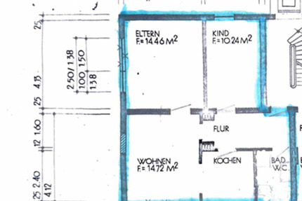 52 qm Wohnung mit Terrasse, Gas Etagenheizung, ruhige Lage 3 zimmer
