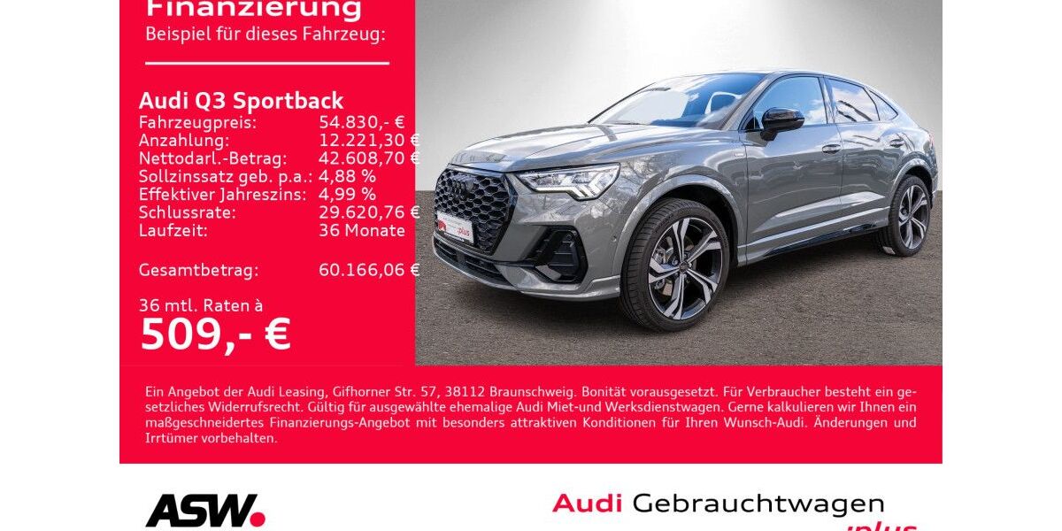 Audi Q3 14.800 km 54.830 &euro; Heilbronn 74074
