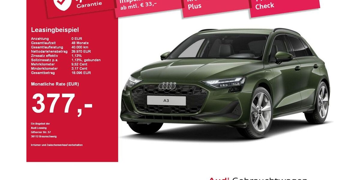 Audi A3 7.945 km 39.970 &euro; Plattling 94447