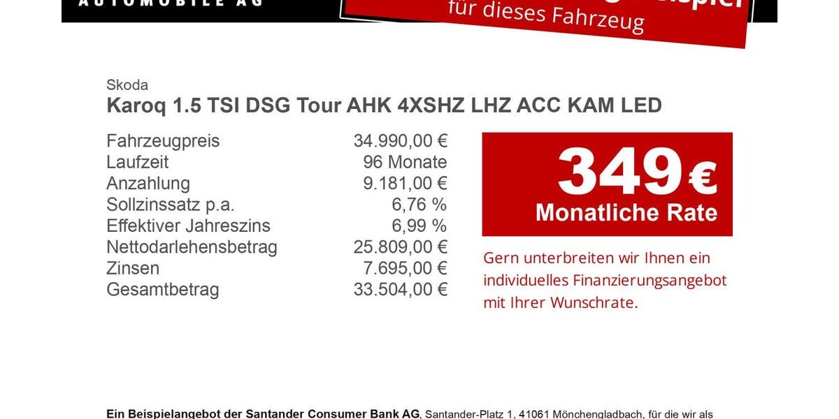 Skoda Karoq 1.037 km 34.990 &euro; Schönefeld 12529