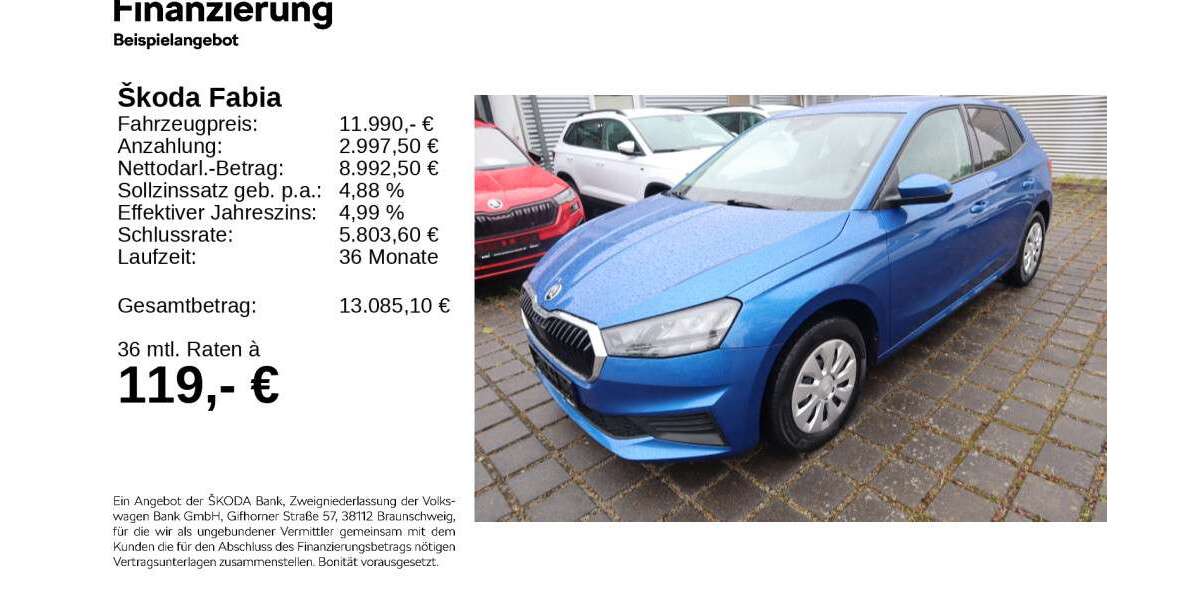 Skoda Fabia 72.200 km 11.840 &euro; Gifhorn 38518