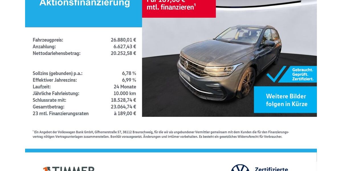 VW Tiguan 85.424 km 26.690 &euro; Lingen 49808