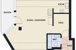 Lichtdurchflutete, moderne Single-Wohnung mit Loggia & TG-Stellplatz