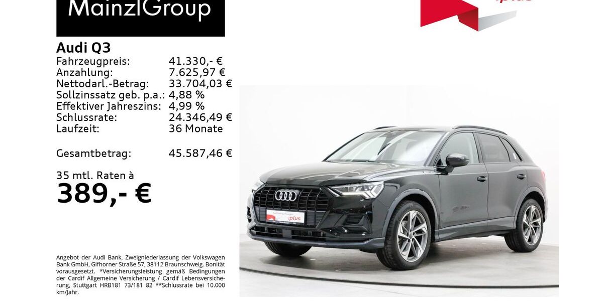 Audi Q3 4.300 km 40.660 &euro; Feldkirchen/Westerham 83620