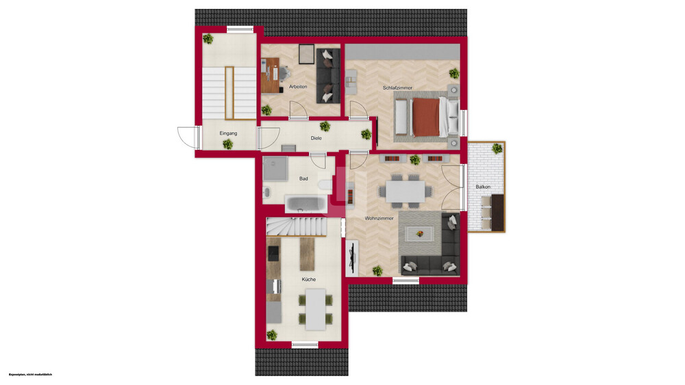 WINDISCH - Gemütliche 3-Zi.-Wohnung in ländlicher Idylle – perfekt für Singles oder Paare! - Dachgeschoßwohnung Egenhofen / Unterschweinbach Unterschweinbach | Angebot:26362991