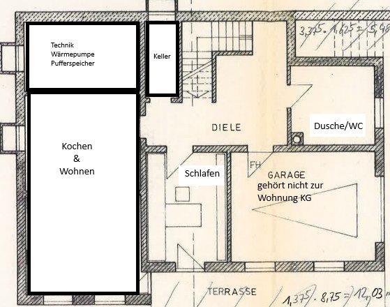 Erdgeschoßwohnung Grafling - 2 Zimmer, 65 m&sup2;, 450&euro; | Angebot:26557006