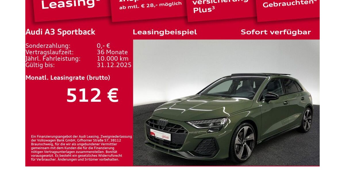 Audi A3 8.082 km 39.590 € Berlin 10587