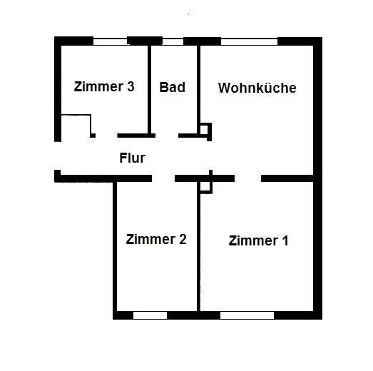 Etagenwohnung Altenstadt a.d.Waldnaab Altenstadt - 3 Zimmer, 60 m&sup2;, 420&euro; | Angebot:26891748