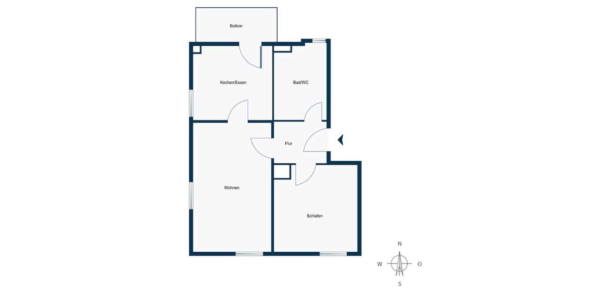 Etagenwohnung Zwickau Cainsdorf - 2 Zimmer, 53 m&sup2;, 63.000&euro; | Angebot:26683062