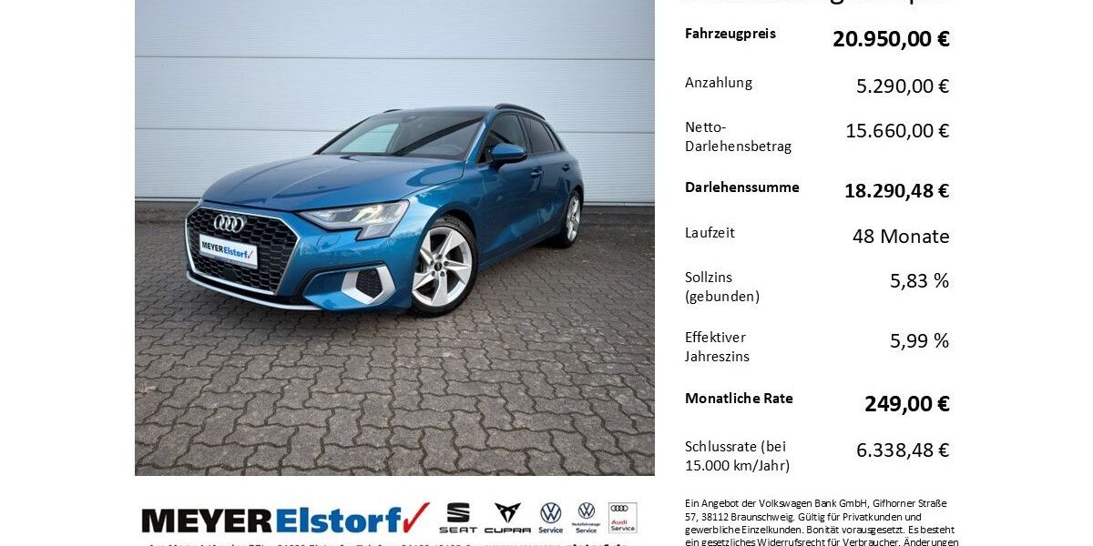 Audi A3 93.100 km 20.950 &euro; Neu Wulmstorf 21629