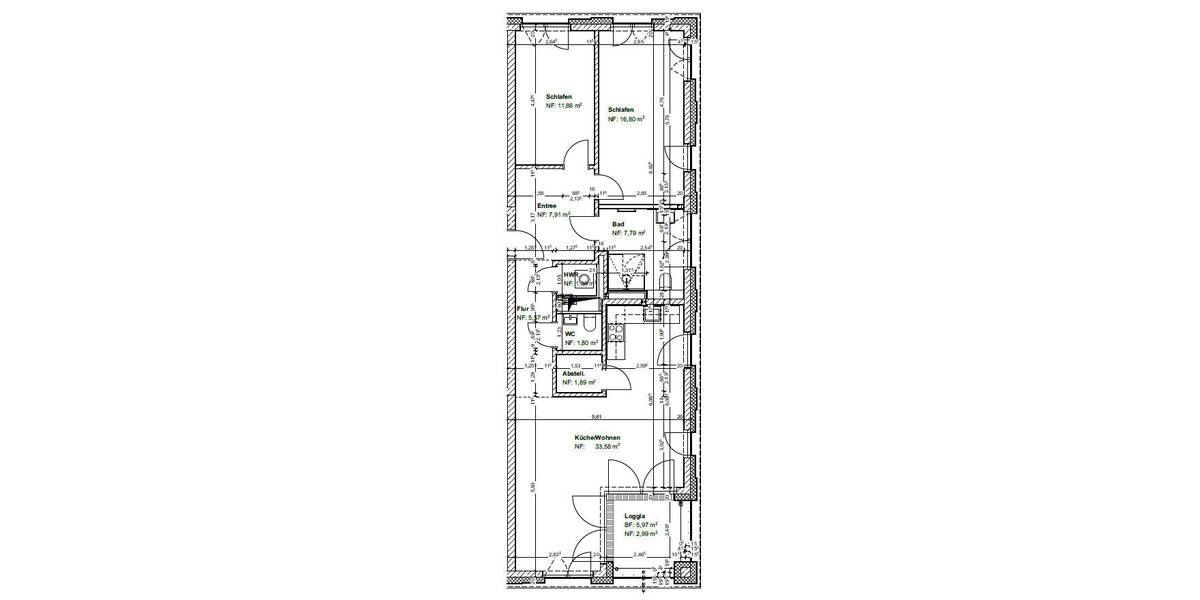 Etagenwohnung Hannover Döhren - 3 Zimmer, 92 m&sup2;, 1.340&euro; | Angebot:26154794