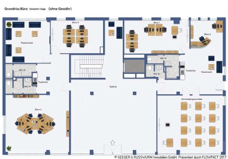 Büro in Karlsruhe 2.416 € 302 m²