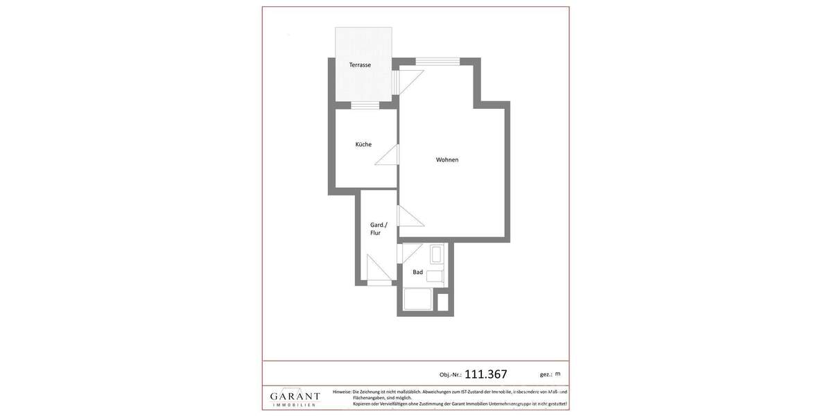 Gemütliche 1 Zimmer-Wohnung mit Terrasse in ruhiger Lage! 1 zimmer