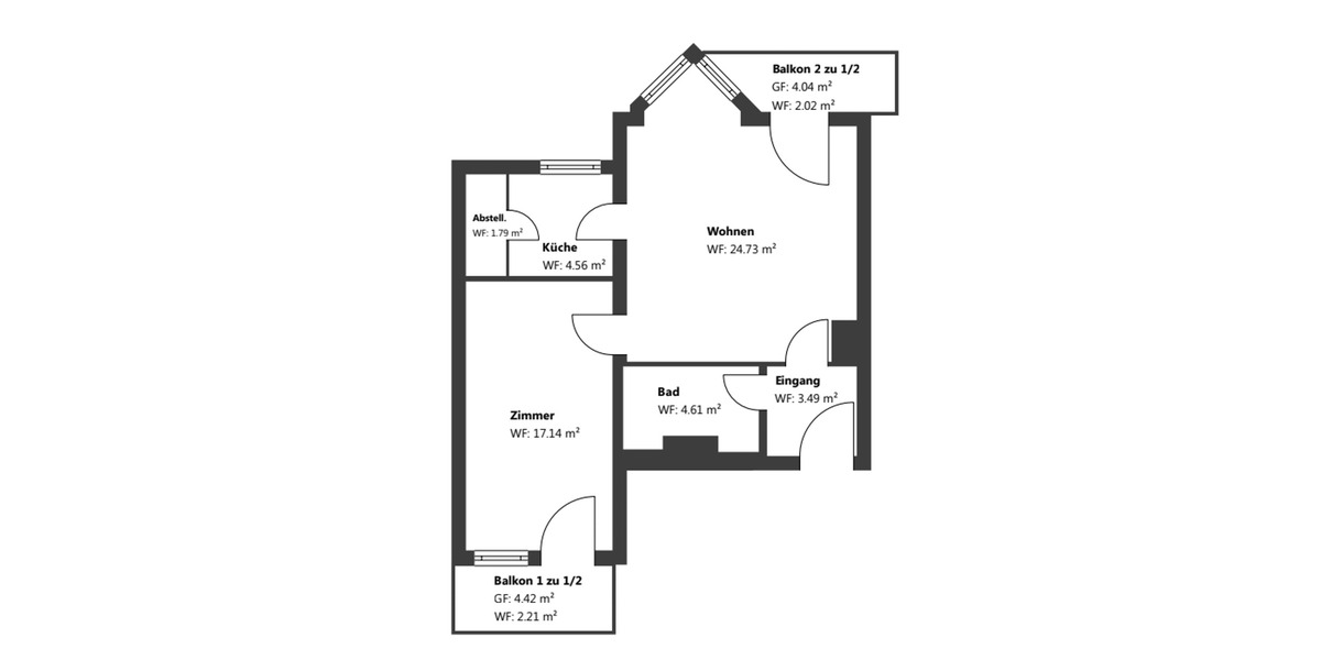 Etagenwohnung Feldkirchen-Westerham Feldkirchen - 2 Zimmer, 60 m&sup2;, 319.900&euro; | Angebot:26259296