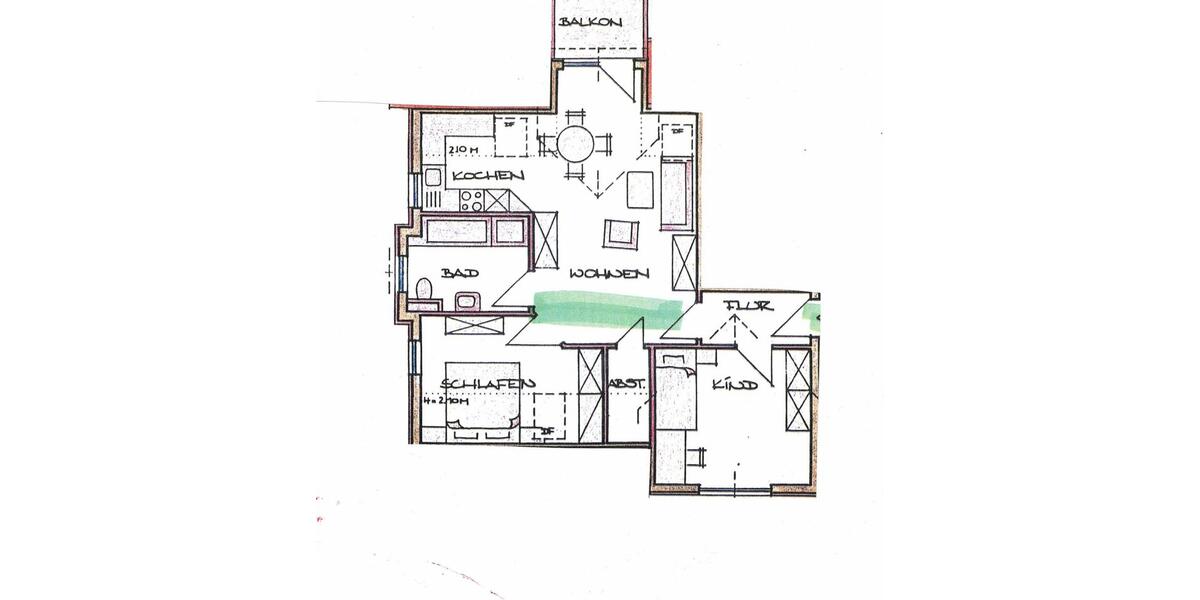 Dachgeschoßwohnung Reiskirchen - 2.5 Zimmer, 65 m&sup2;, 650&euro; | Angebot:26267012