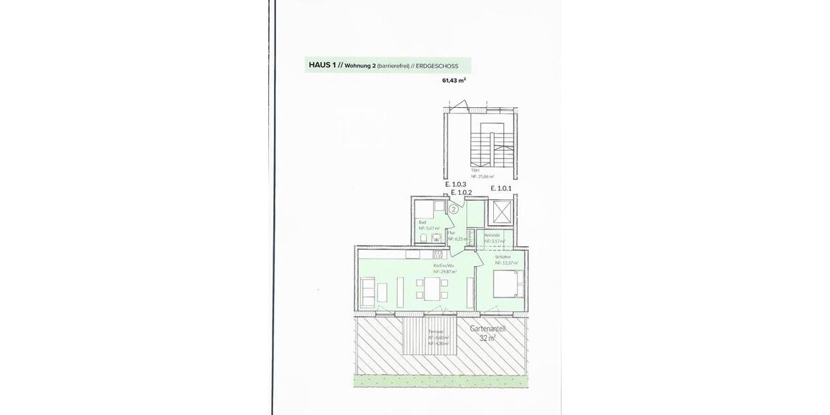 Erdgeschoßwohnung Bad Füssing - 3 Zimmer, 97 m&sup2;, 1.650&euro; | Angebot:22240011