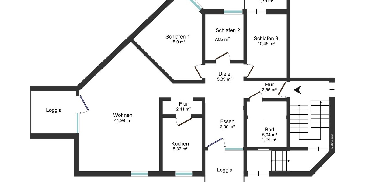 **MODERNE 4-ZIMMERWOHNUNG MIT 3 BALKONEN UND GARAGE IM KANZLERFELD** - Etagenwohnung Braunschweig Lehndorf-Watenbüttel | Angebot:27056253