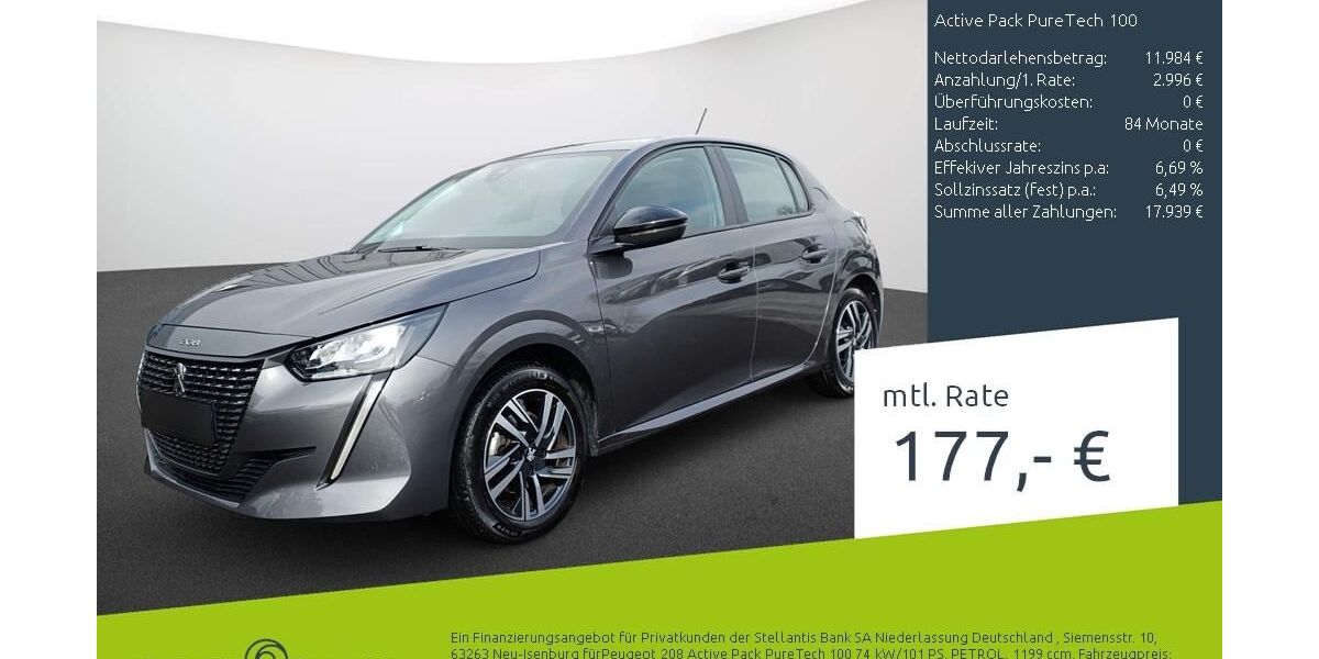 Peugeot 208 14.825 km 14.699 &euro; Ahaus 48683