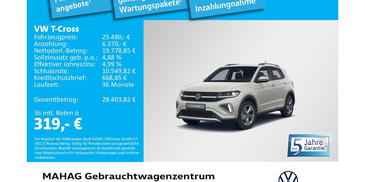 VW T-Cross 4.803 km 25.480 &euro; München 80935