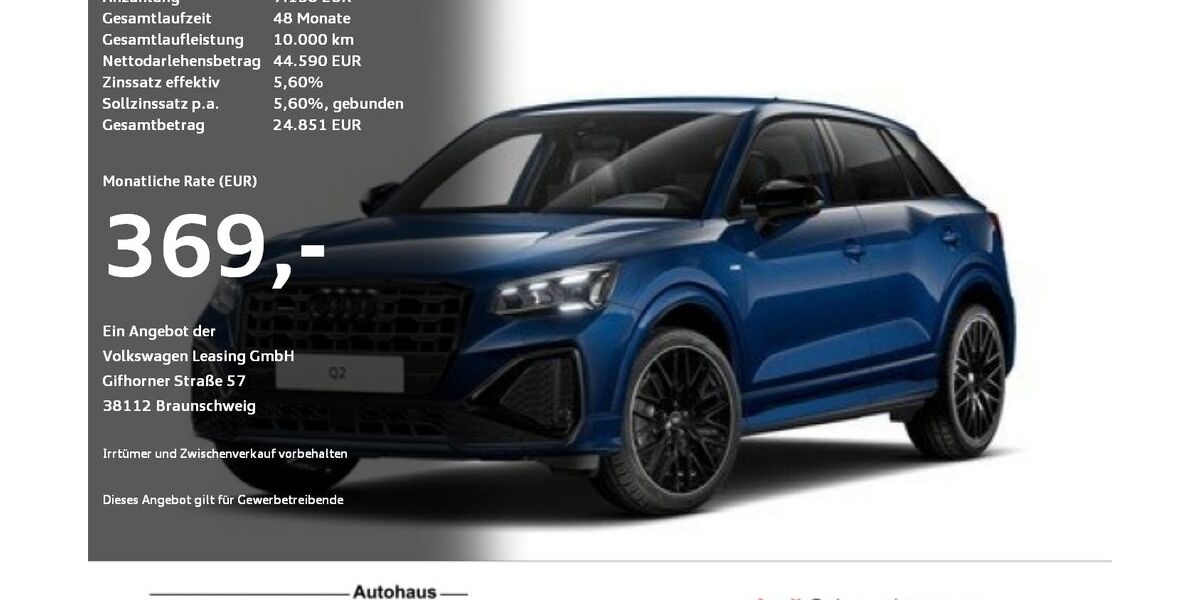 Audi Q2 9.900 km 39.890 &euro; Ravensburg 88214