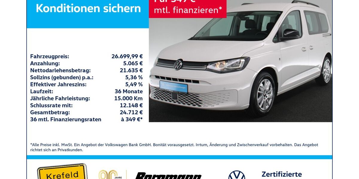 VW Caddy 64.128 km 26.700 &euro; Krefeld 47803