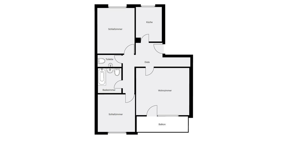 Etagenwohnung Mainleus - 2 Zimmer, 61 m&sup2;, 476&euro; | Angebot:20499840