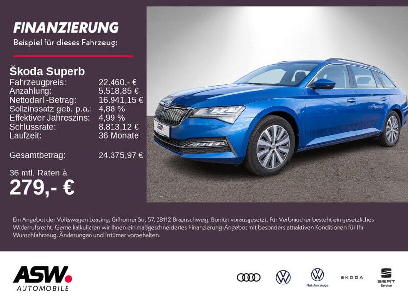Skoda Superb 96.400 km 21.690 € Weinsberg 74189