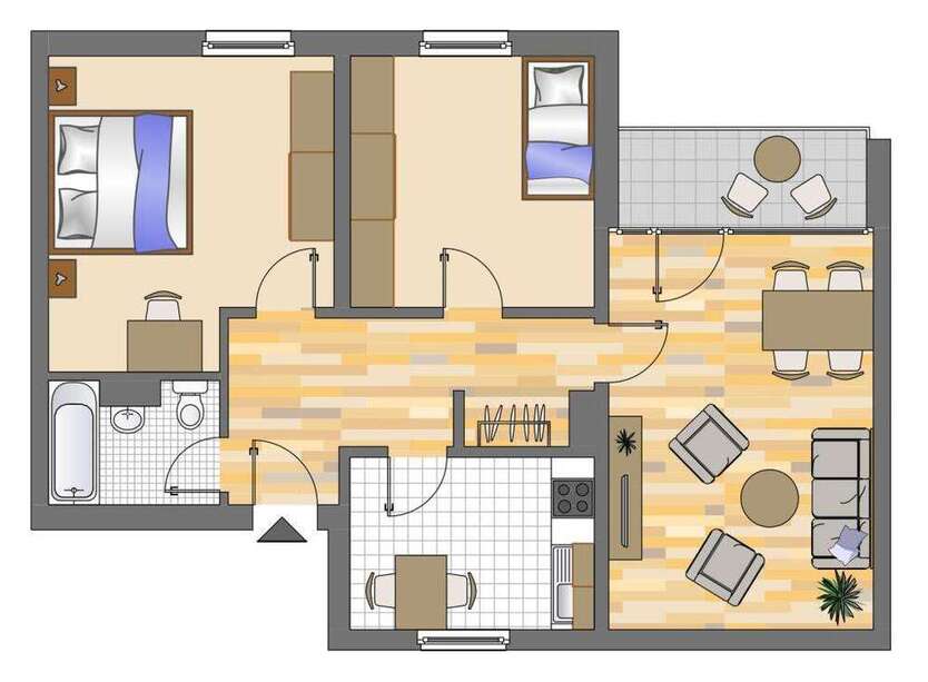 Wohnung zum Mieten in Neuss 664 € 72.57 m²