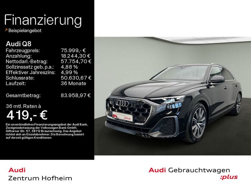 Audi Q8 29.392 km 75.999 € Hofheim 65719